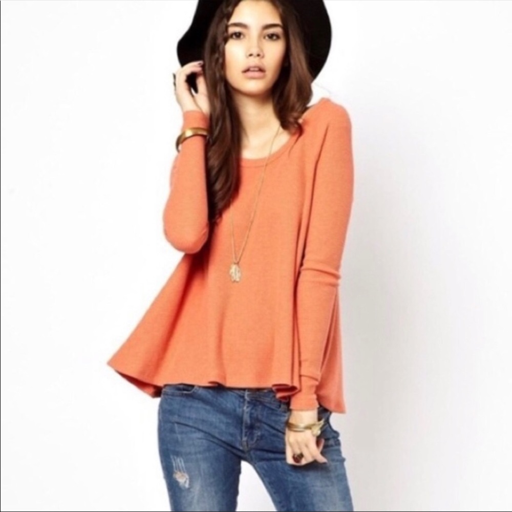 Free People Thermal long sleeve shirt